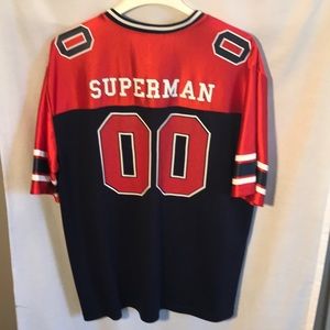 Superman mens size XL blue and red jersey